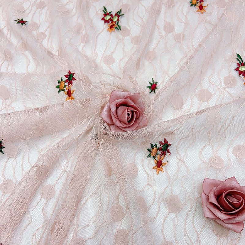 Lace Fabric Dress Nylon for Women's Wear Wholesale Supplier 3
